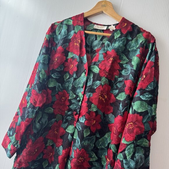 VTG 90s Victorias Secret Women Nightshirt Pajamas Sz S Gold Label Sheer Textured - Picture 5 of 15